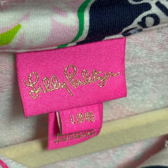Lilly Pulitzer Girls L (8-10) Long Sleeve Honda Classic Popover Jacket Pullover - Picture 3 of 4